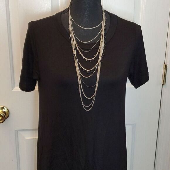 SALE Black High Low Top XL and Plus size - Picture 5 of 7